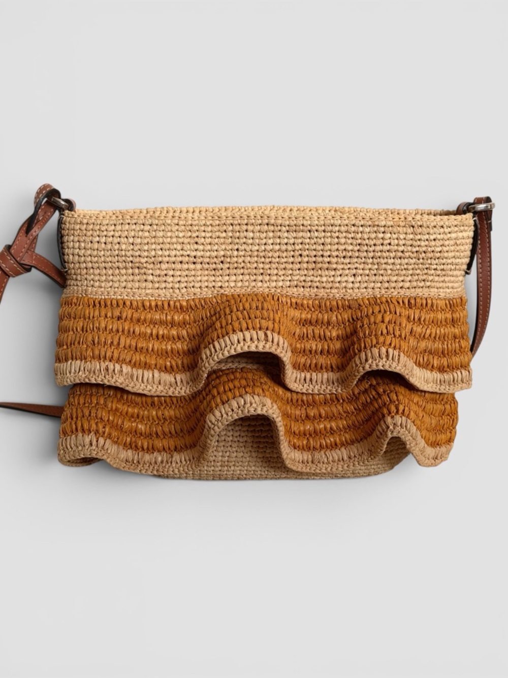 Loewe Paula’s Ibiza Ruffled Raffia Bag